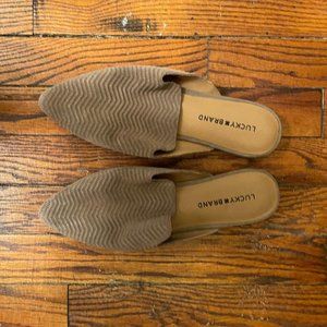 Lucky Brand Tan Mules
